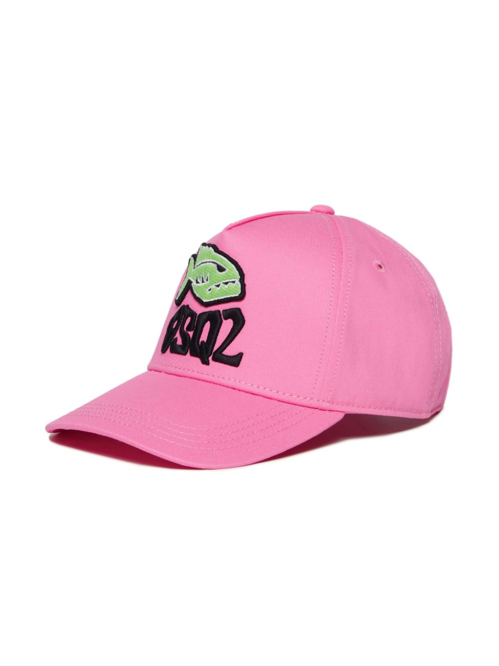 Dsquared2 Kids Piranha-appliqué cotton baseball cap - Pink von Dsquared2 Kids