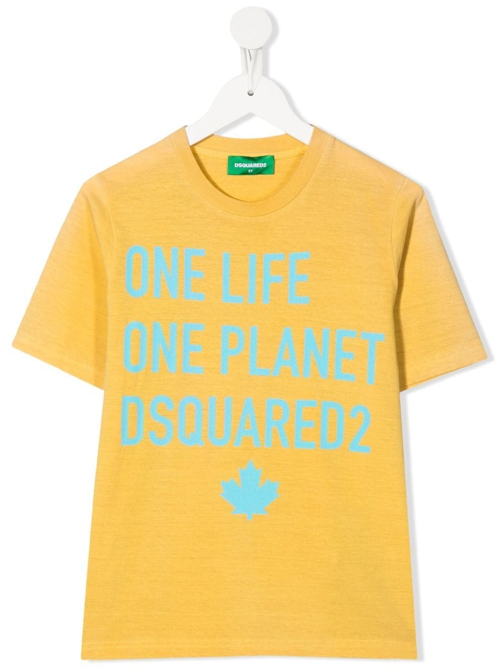 Dsquared2 Kids One Life One Planet T-shirt - Yellow von Dsquared2 Kids