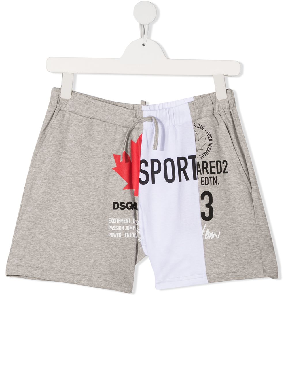 Dsquared2 Kids TEEN Sport Edtn. 03 cotton shorts - Grey von Dsquared2 Kids