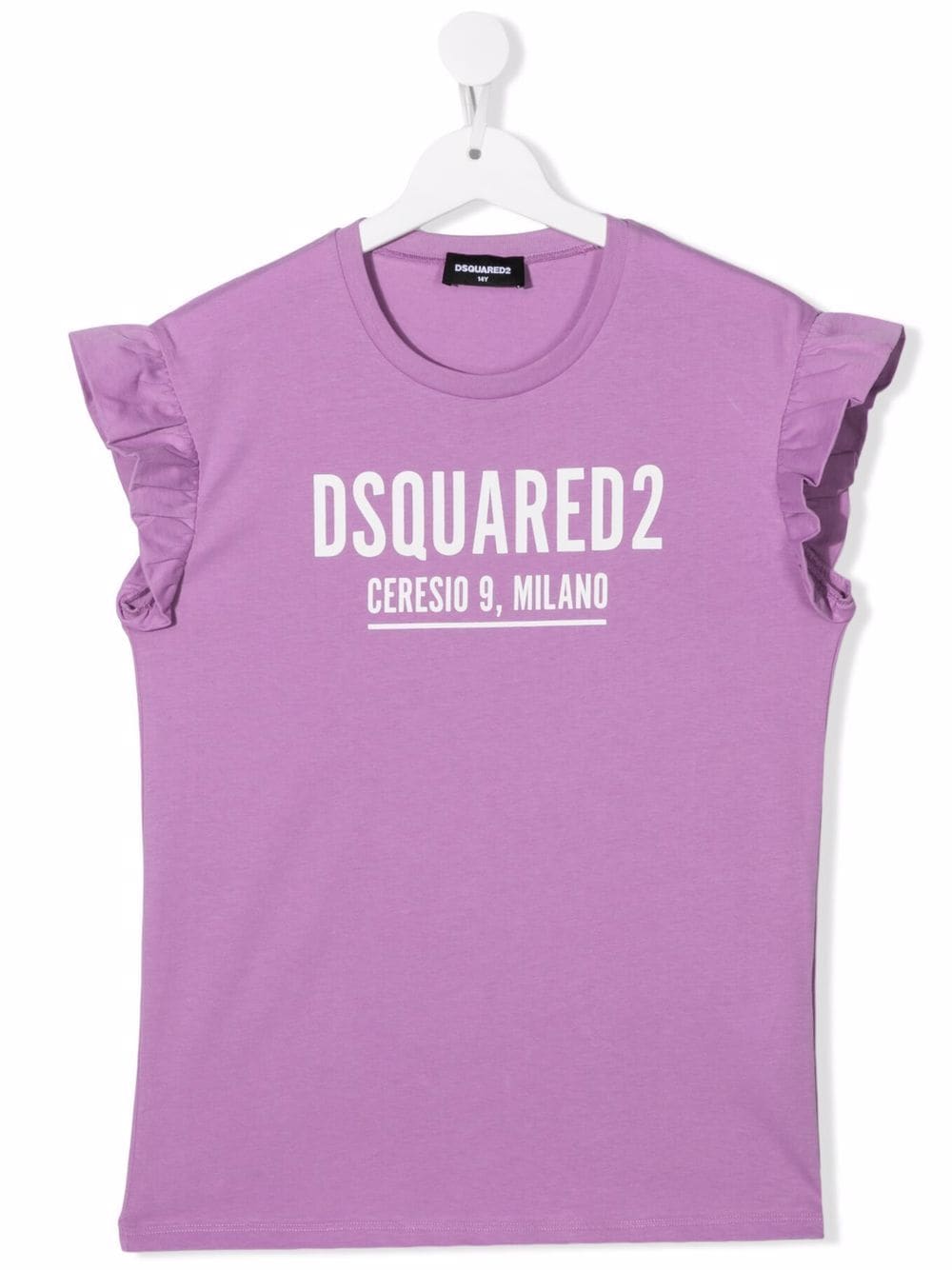 Dsquared2 Kids TEEN logo-print cotton T-shirt - Purple von Dsquared2 Kids