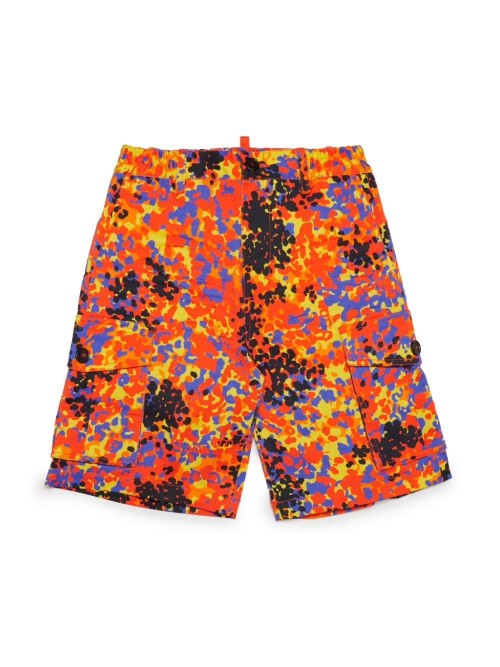 Dsquared2 Kids abstract-print cargo shorts - Orange von Dsquared2 Kids