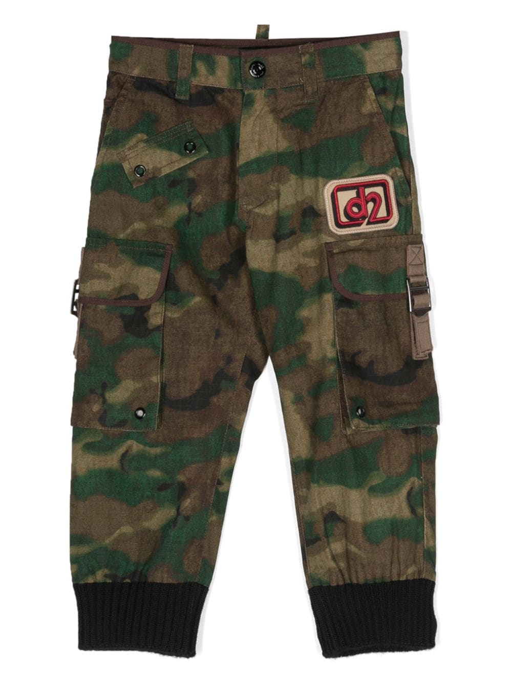 Dsquared2 Kids camouflage-print cotton track pants - Green von Dsquared2 Kids