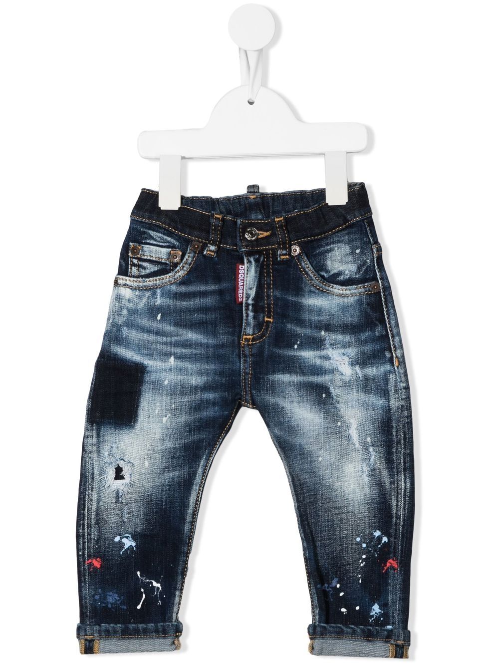 Dsquared2 Kids distressed slim jeans - Blue von Dsquared2 Kids