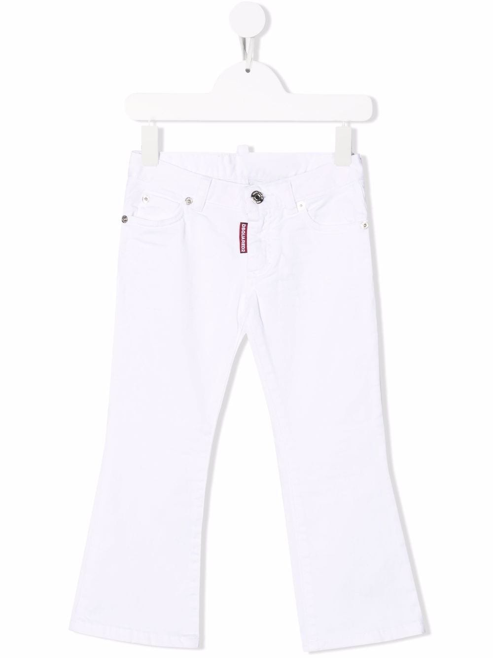 Dsquared2 Kids flared denim jeans - White von Dsquared2 Kids