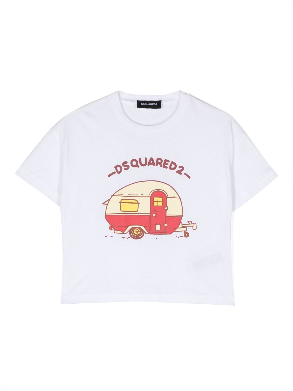 Dsquared2 Kids graphic-print cotton T-shirt - White von Dsquared2 Kids