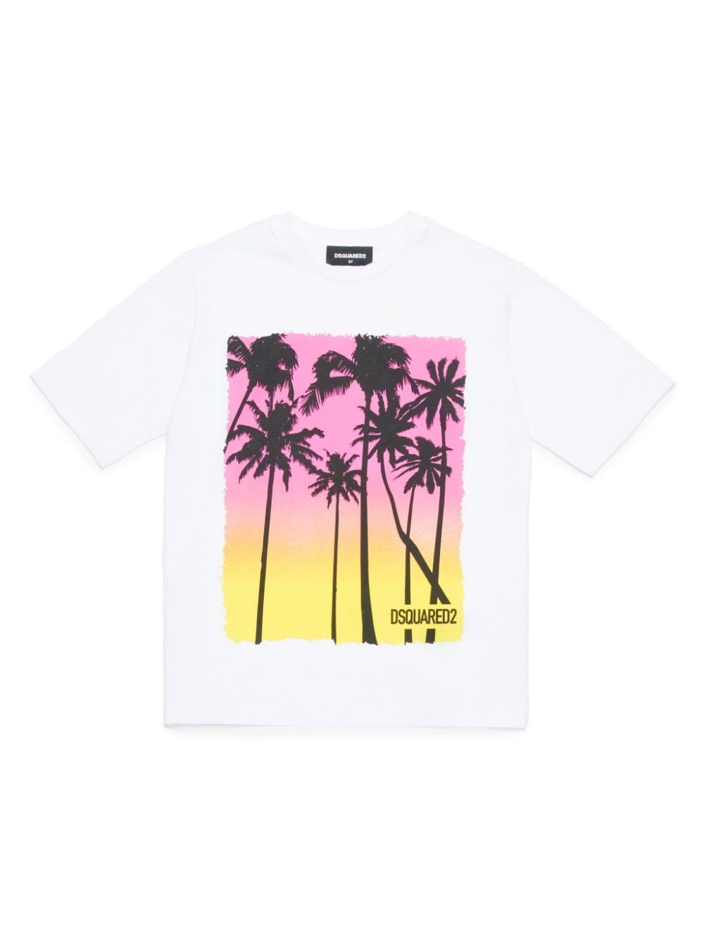 Dsquared2 Kids graphic-print cotton T-shirt - White von Dsquared2 Kids