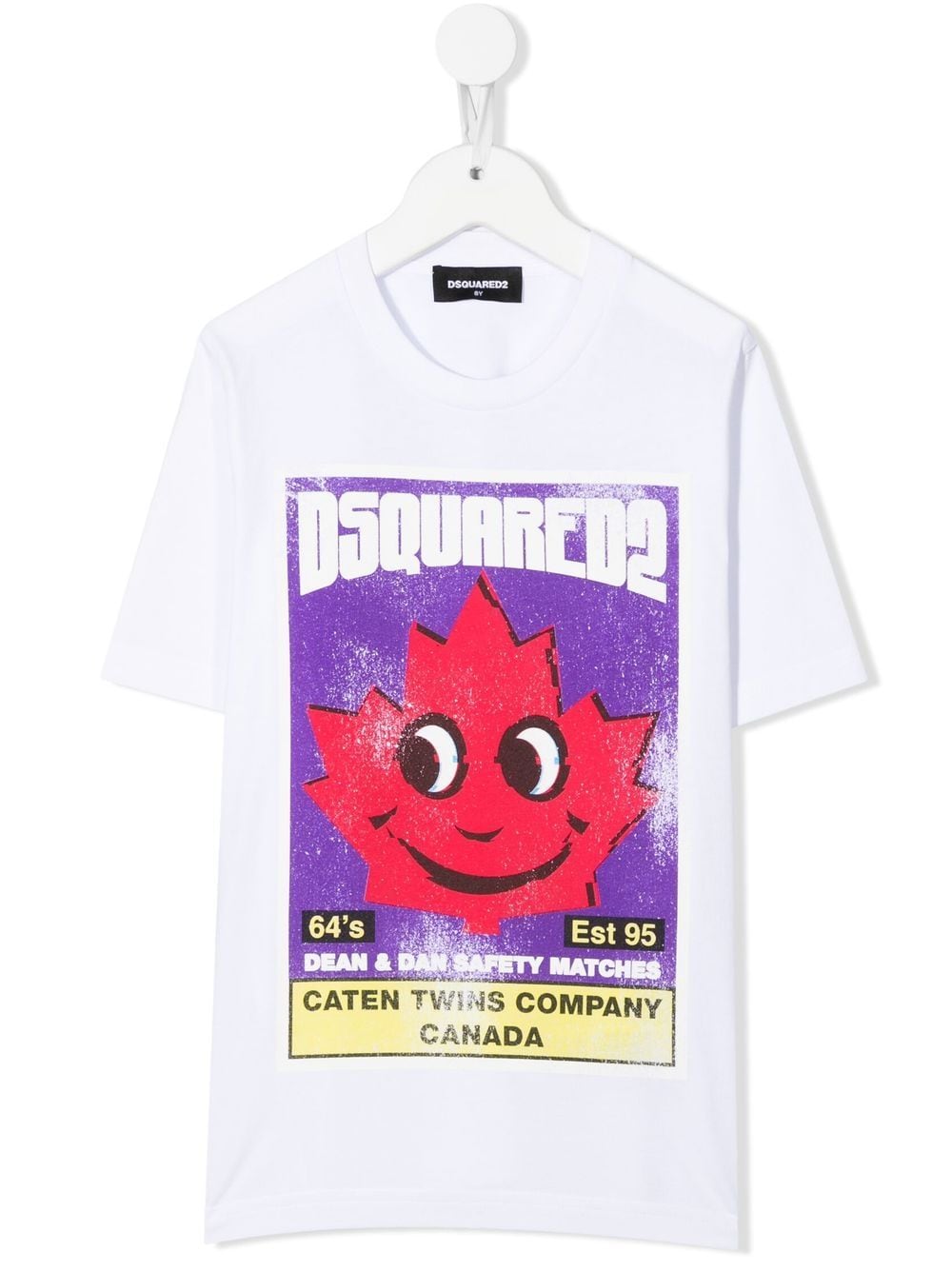 Dsquared2 Kids graphic-print cotton T-shirt - White von Dsquared2 Kids