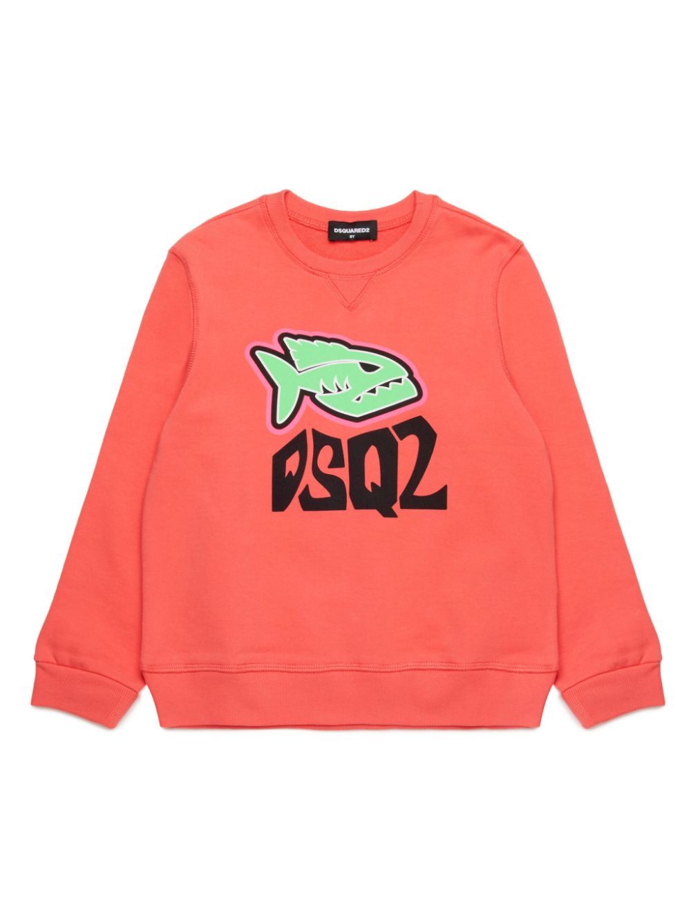 Dsquared2 Kids graphic-print cotton sweatshirt - Orange von Dsquared2 Kids