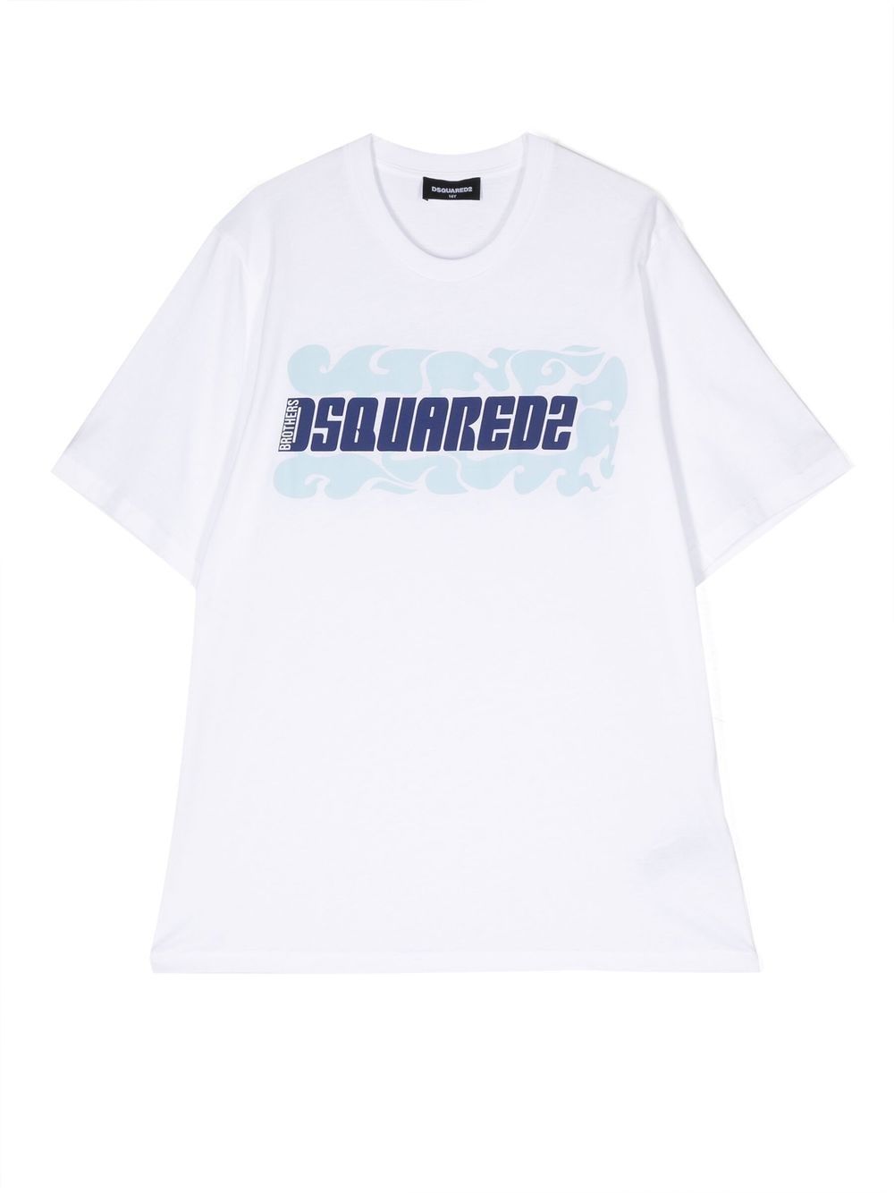 Dsquared2 Kids graphic print logo T-shirt - White von Dsquared2 Kids