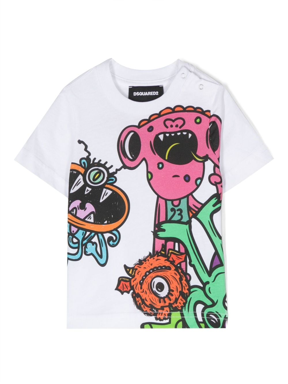 Dsquared2 Kids graphic-print short-sleeve T-shirt - White von Dsquared2 Kids