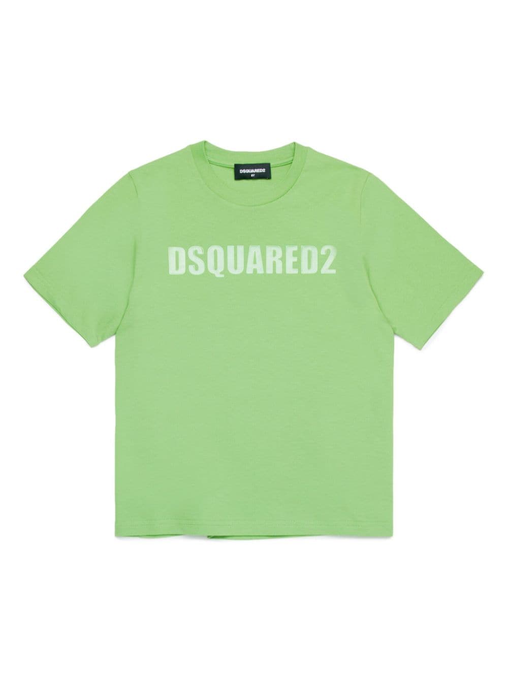 Dsquared2 Kids logo-appliqué cotton T-shirt - Green von Dsquared2 Kids