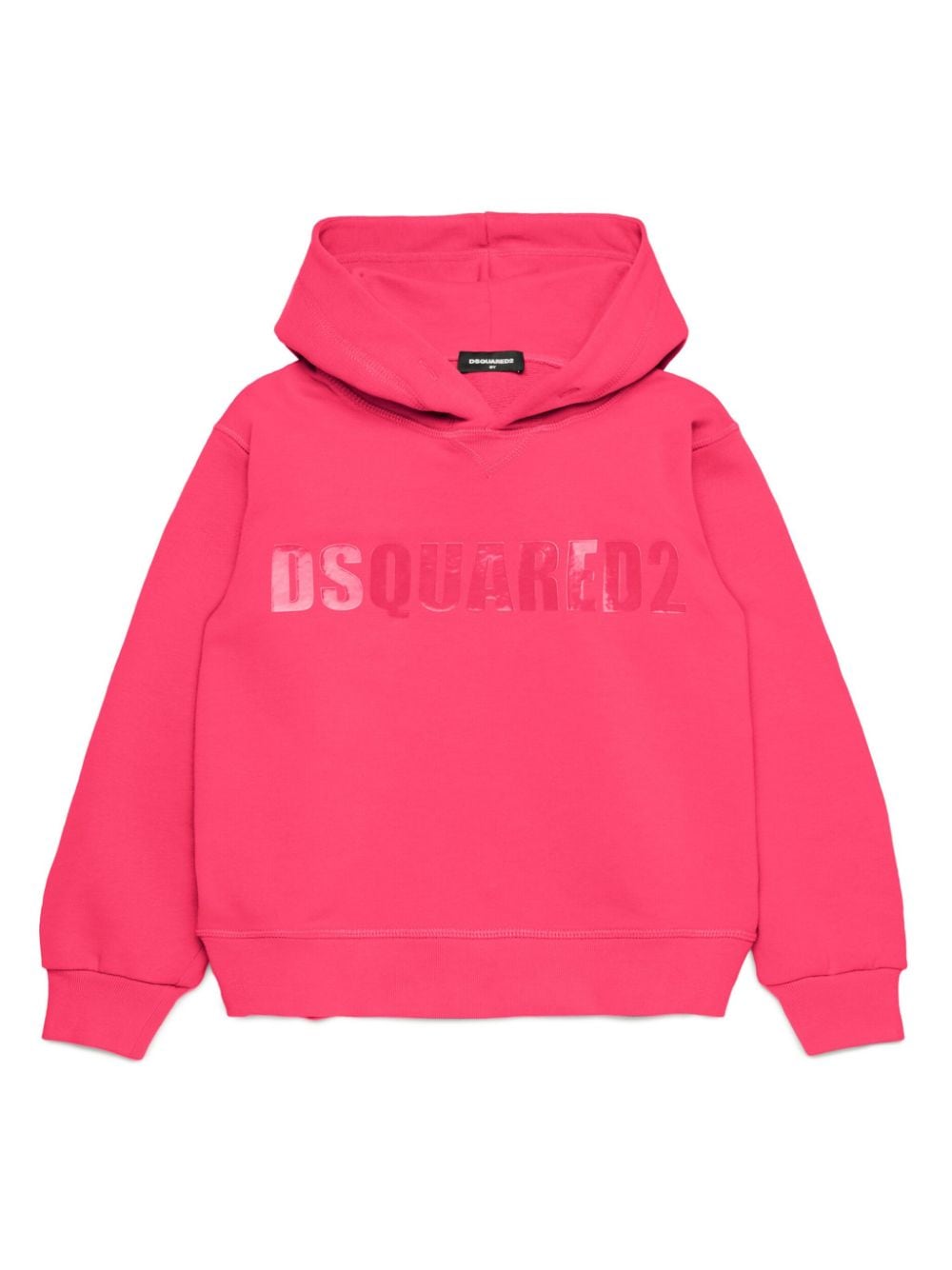 Dsquared2 Kids logo-appliqué cotton hoodie - Pink von Dsquared2 Kids