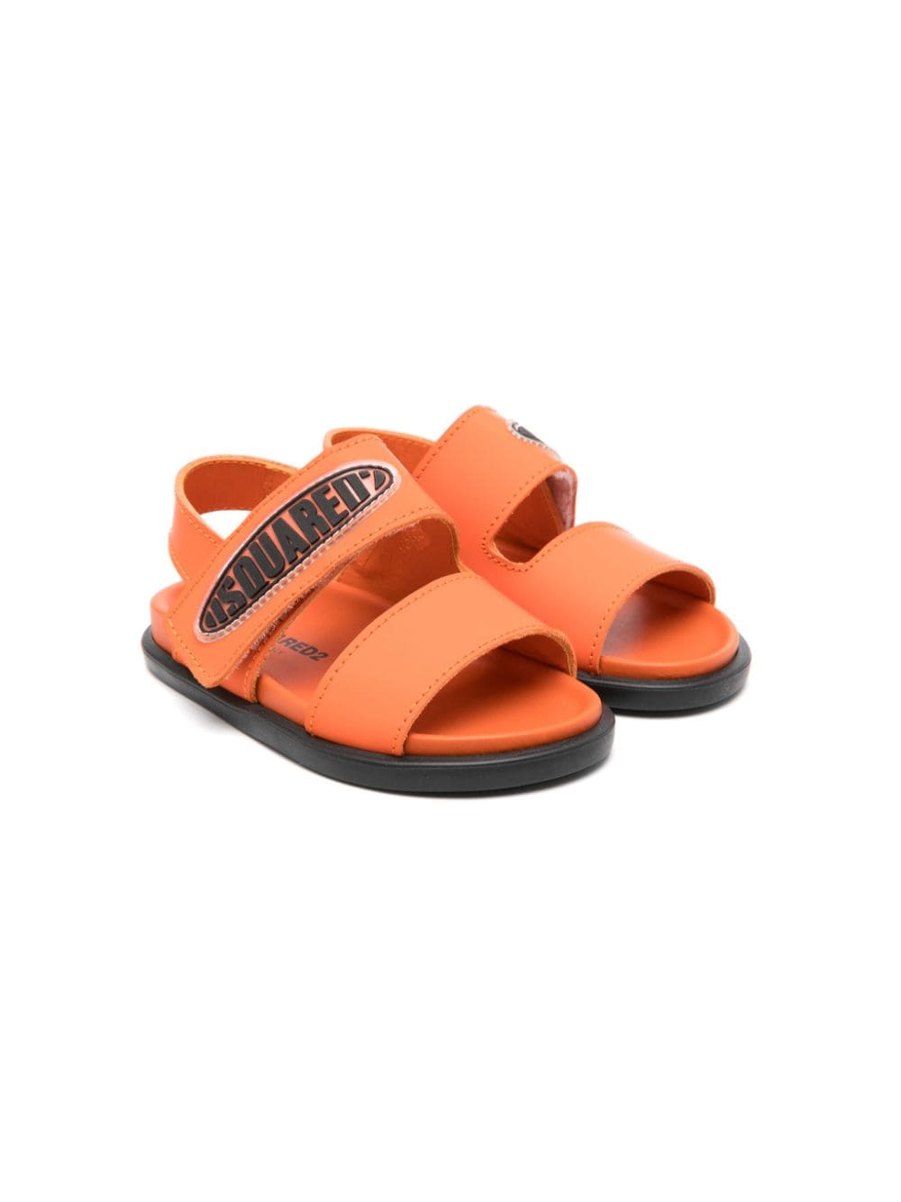 Dsquared2 Kids logo-appliqué slingback sandals - Orange von Dsquared2 Kids