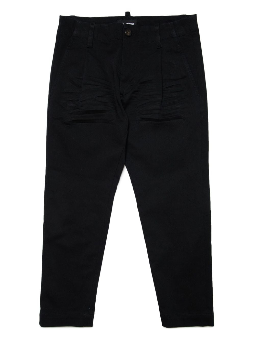 Dsquared2 Kids Gabardine chino trousers - Black von Dsquared2 Kids