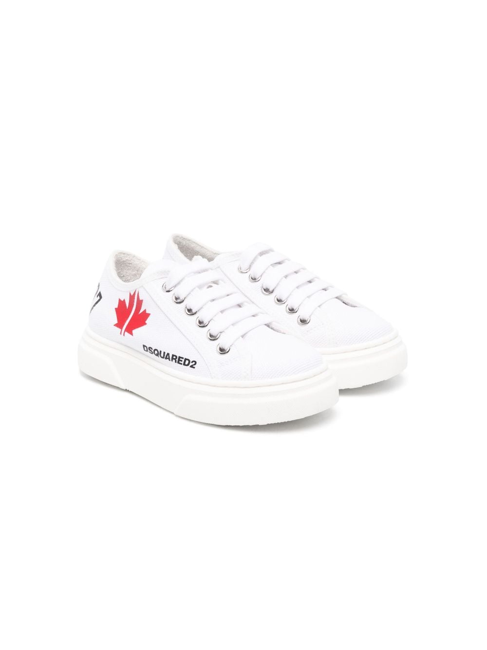 Dsquared2 Kids logo-detail low-top sneakers - White von Dsquared2 Kids