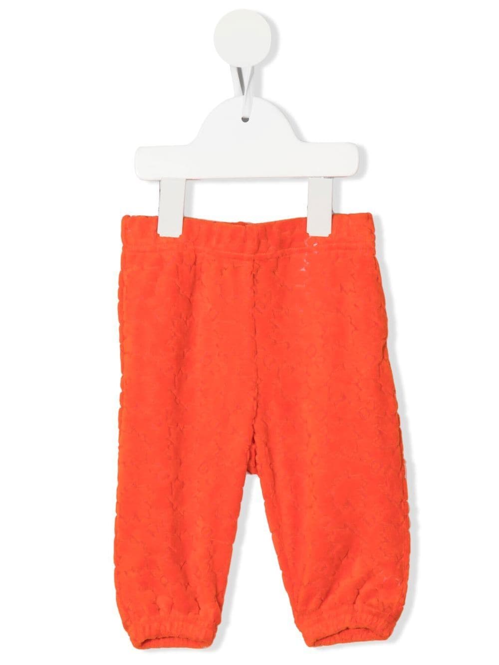 Dsquared2 Kids logo-embossed velvet track pants - Orange von Dsquared2 Kids
