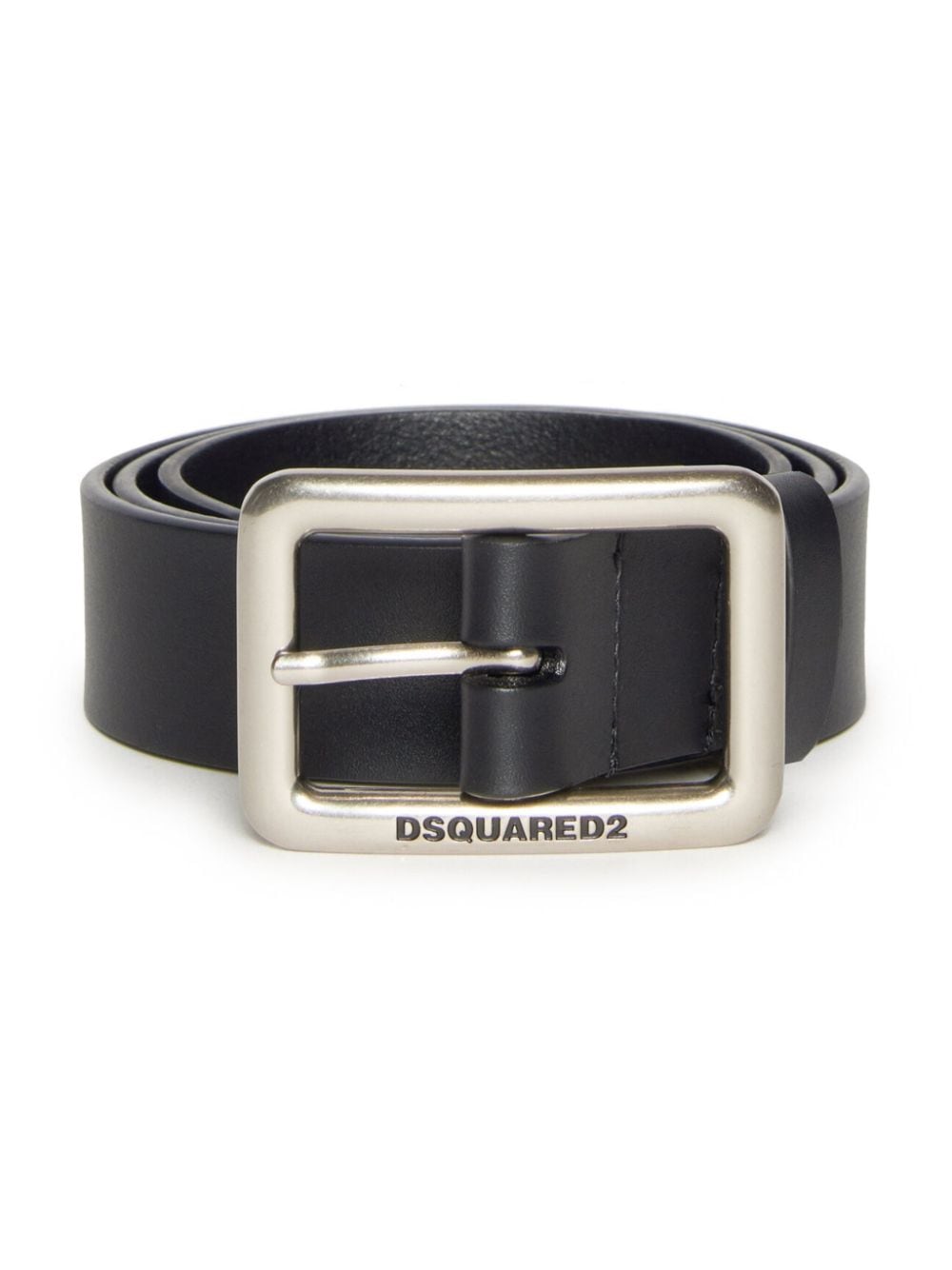 Dsquared2 Kids logo-engraved leather belt - Black von Dsquared2 Kids