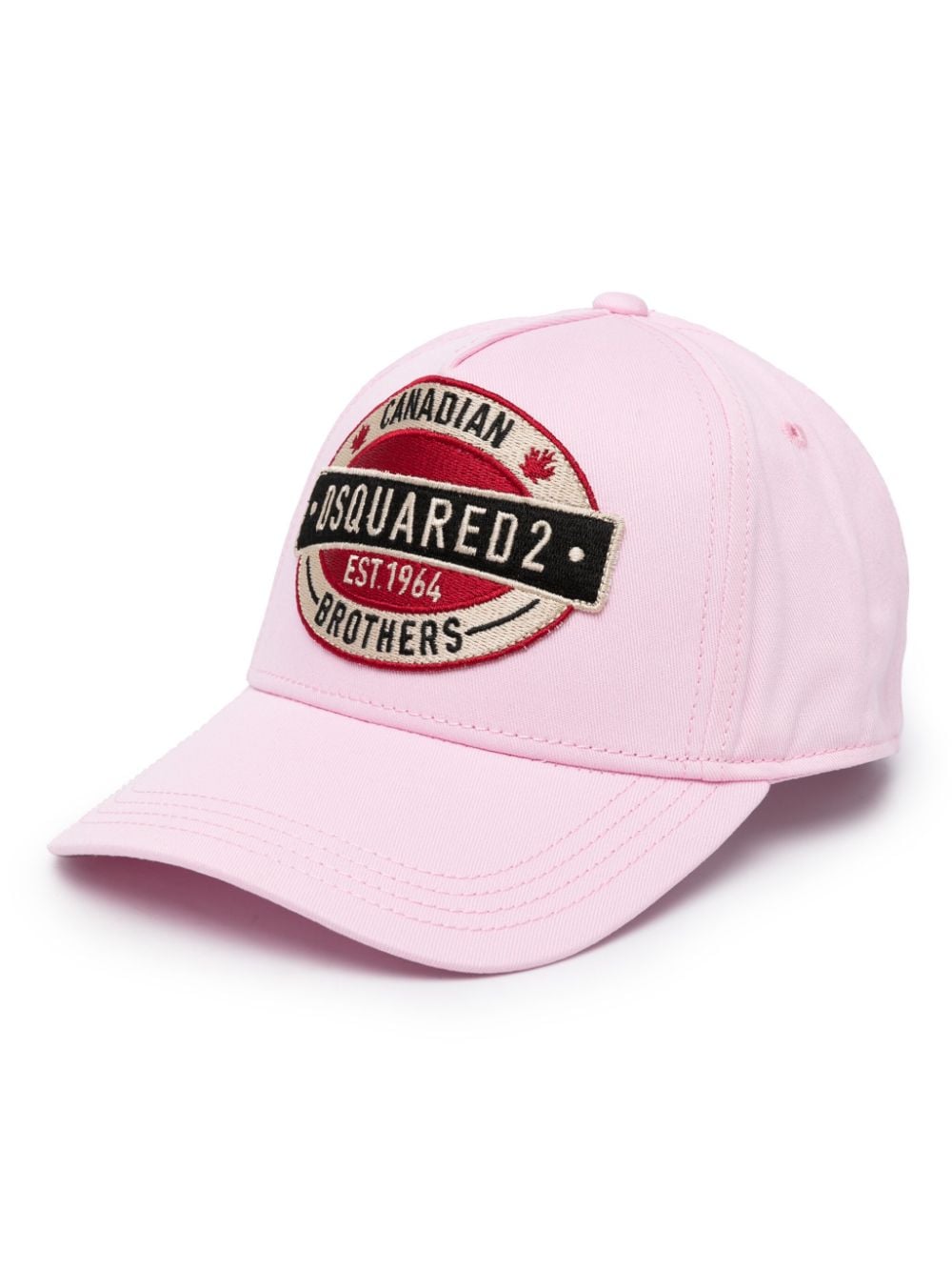 Dsquared2 Kids logo-patch cotton cap - Pink von Dsquared2 Kids