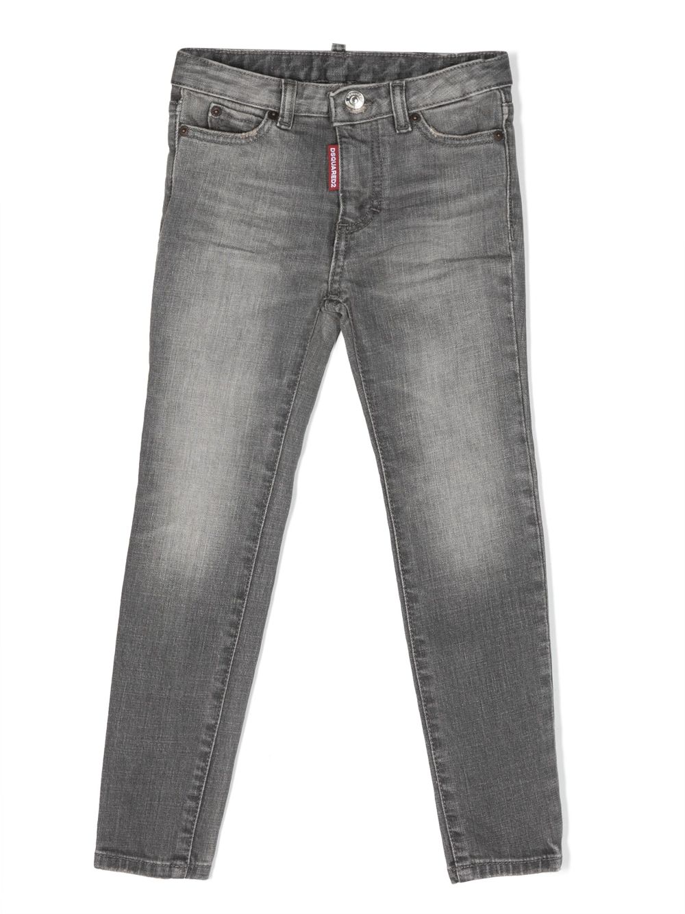 Dsquared2 Kids logo-patch cotton jeans - Grey von Dsquared2 Kids