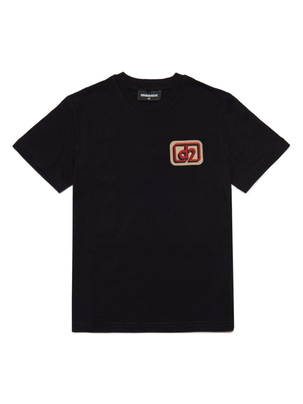 Dsquared2 Kids logo-patch short-sleeve T-shirt - Black von Dsquared2 Kids