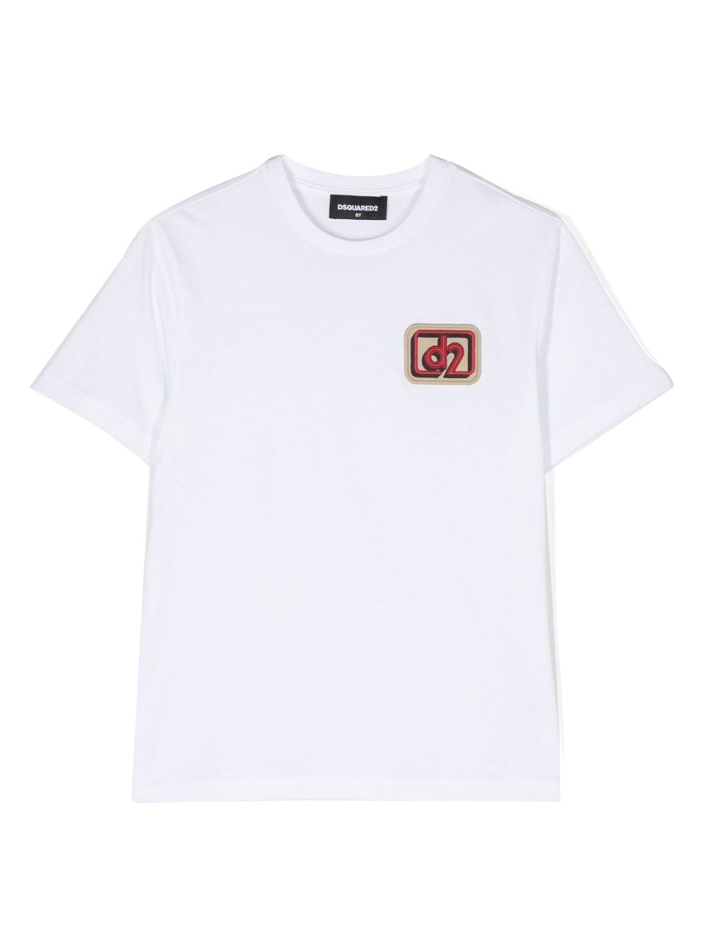 Dsquared2 Kids logo-patch short-sleeve T-shirt - White von Dsquared2 Kids
