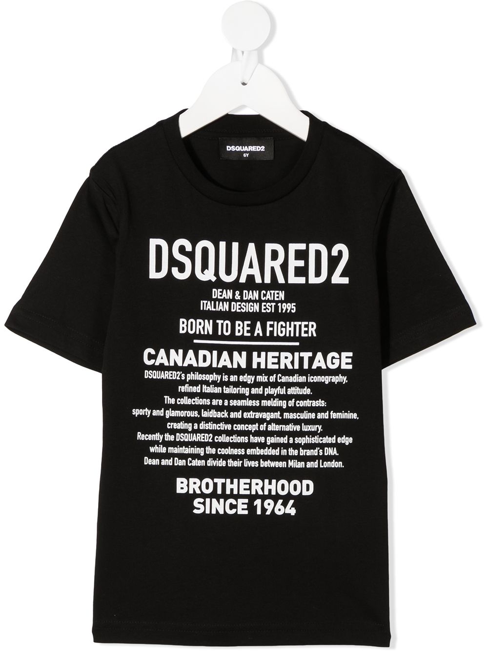 Dsquared2 Kids logo print T-shirt - Black von Dsquared2 Kids
