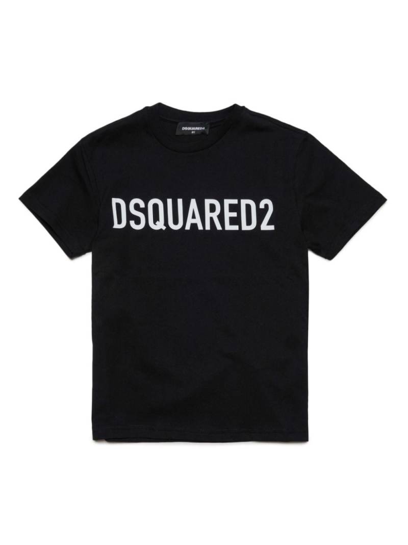 Dsquared2 Kids logo-print cotton T-shirt - Black von Dsquared2 Kids