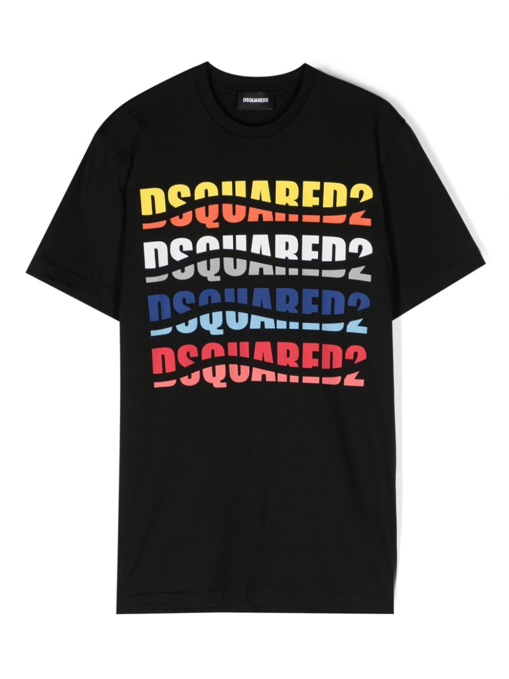 Dsquared2 Kids logo-print cotton T-shirt - Black von Dsquared2 Kids