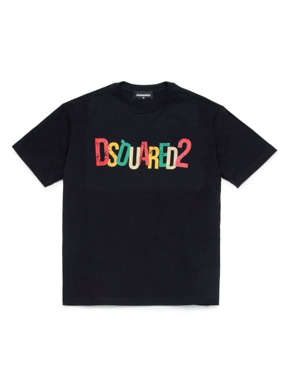 Dsquared2 Kids logo-print cotton T-shirt - Black von Dsquared2 Kids