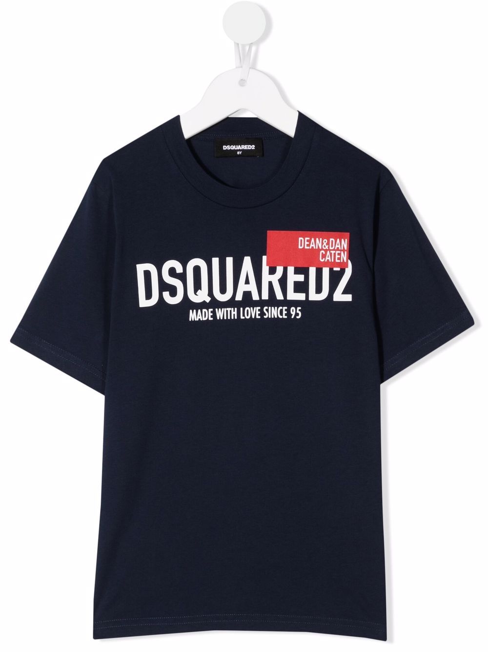 Dsquared2 Kids logo-print cotton T-shirt - Blue von Dsquared2 Kids