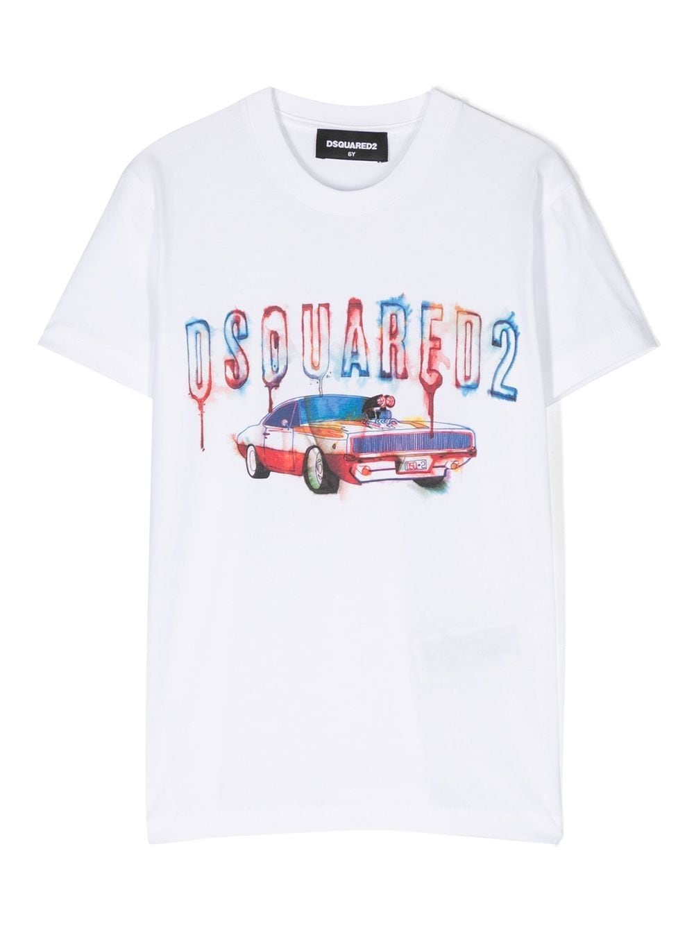 Dsquared2 Kids logo-print cotton T-shirt - White von Dsquared2 Kids