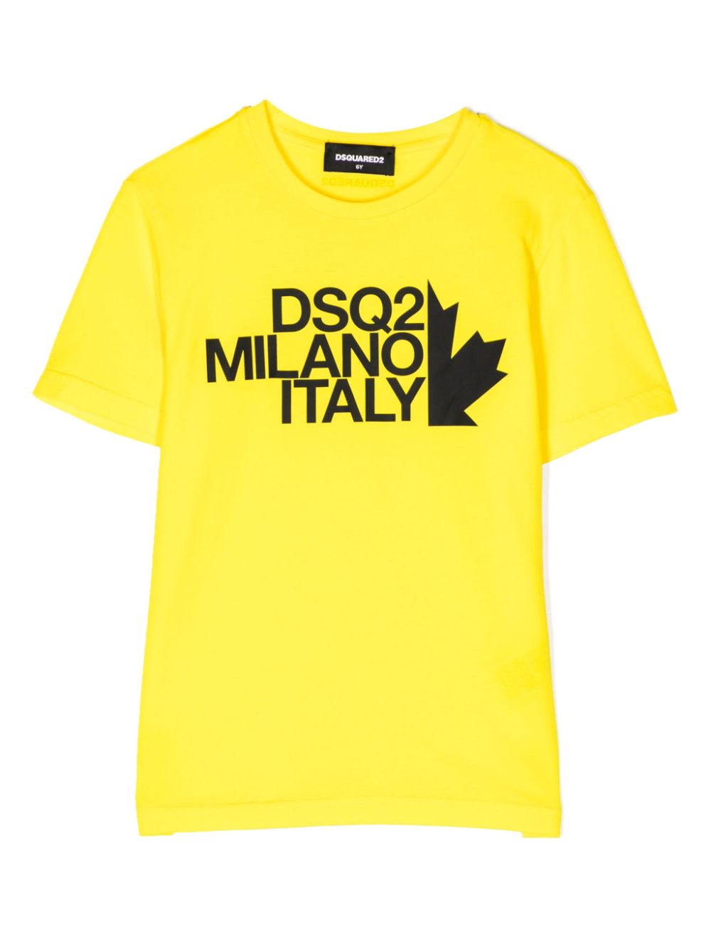 Dsquared2 Kids logo-print cotton T-shirt - Yellow von Dsquared2 Kids