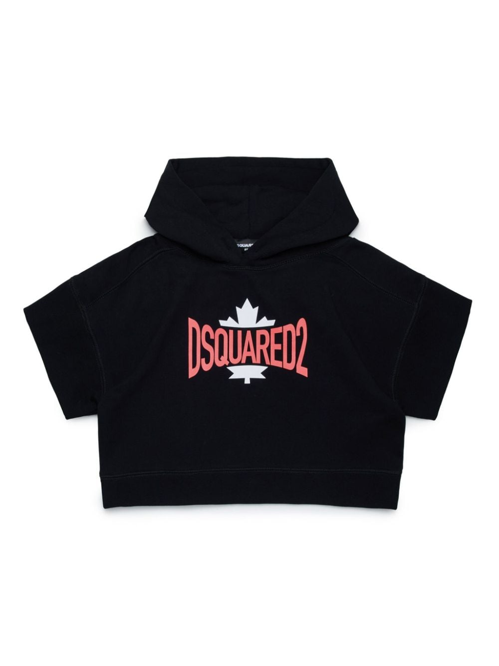 Dsquared2 Kids logo-print cotton hoodie - Black von Dsquared2 Kids