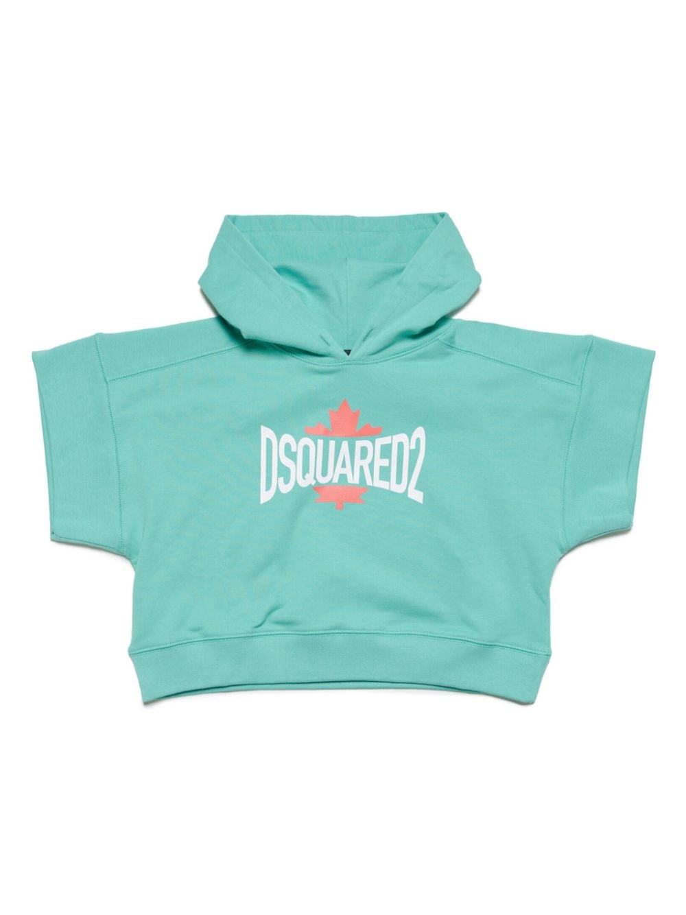 Dsquared2 Kids logo-print cotton hoodie - Blue von Dsquared2 Kids