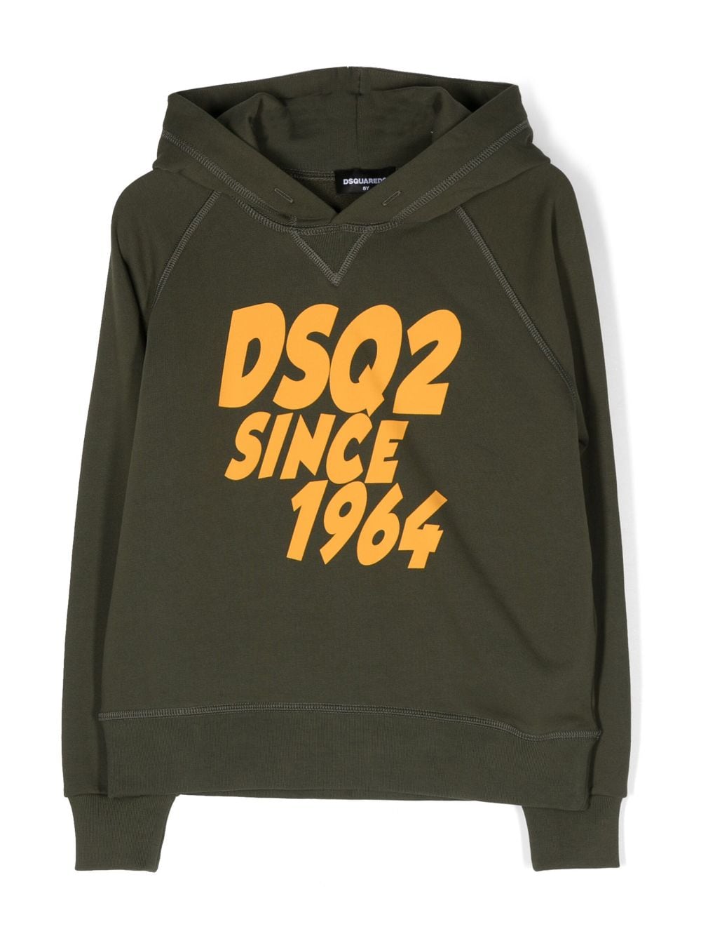 Dsquared2 Kids logo-print cotton hoodie - Green von Dsquared2 Kids