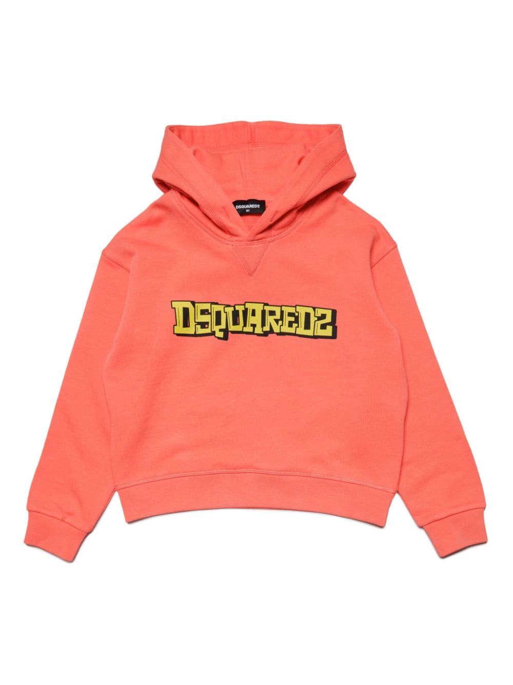 Dsquared2 Kids logo-print cotton hoodie - Orange von Dsquared2 Kids