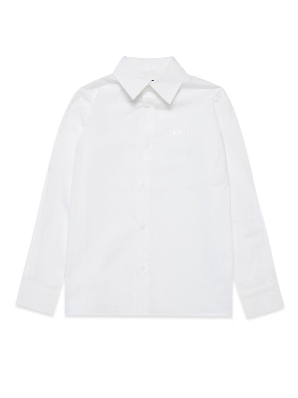 Dsquared2 Kids logo-print cotton shirt - White von Dsquared2 Kids