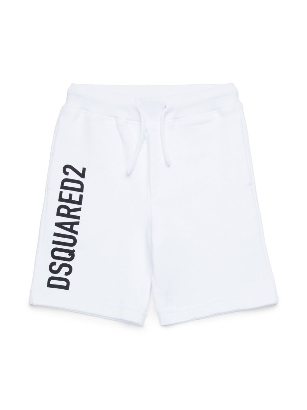 Dsquared2 Kids logo-print cotton shorts - White von Dsquared2 Kids