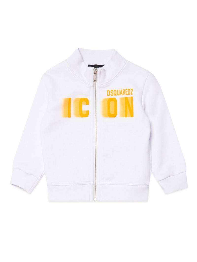 Dsquared2 Kids logo-print cotton sweatshirt - White von Dsquared2 Kids