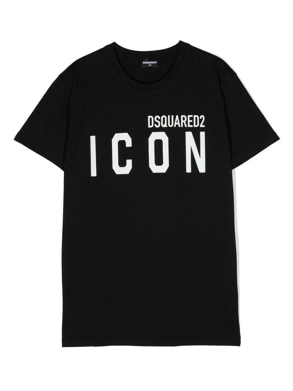 Dsquared2 Kids logo-print detail T-shirt - Black von Dsquared2 Kids