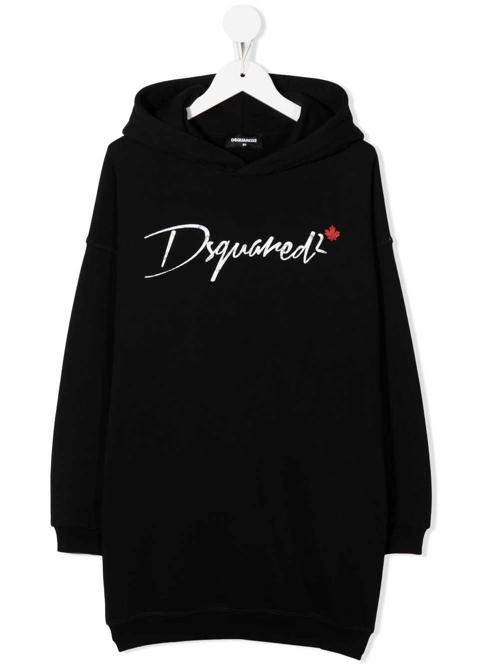 Dsquared2 Kids logo-print hooded dress - Black von Dsquared2 Kids