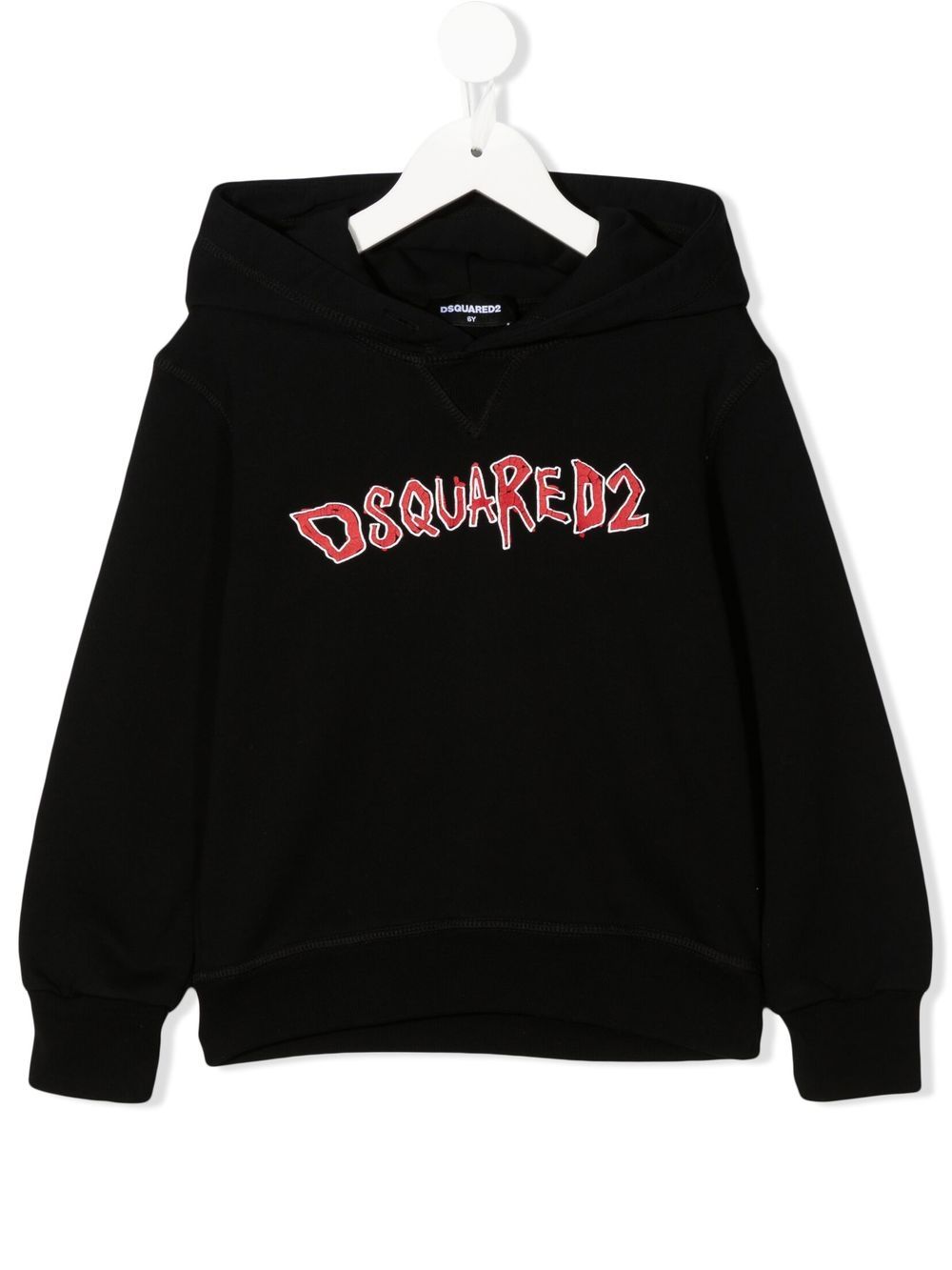 Dsquared2 Kids logo-print hoodie - Black von Dsquared2 Kids