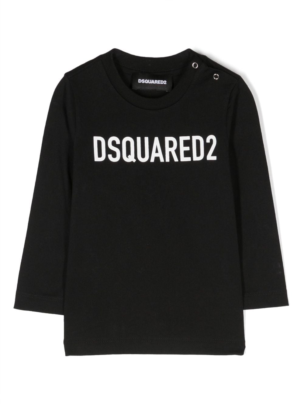 Dsquared2 Kids logo-print long-sleeve T-shirt - Black von Dsquared2 Kids