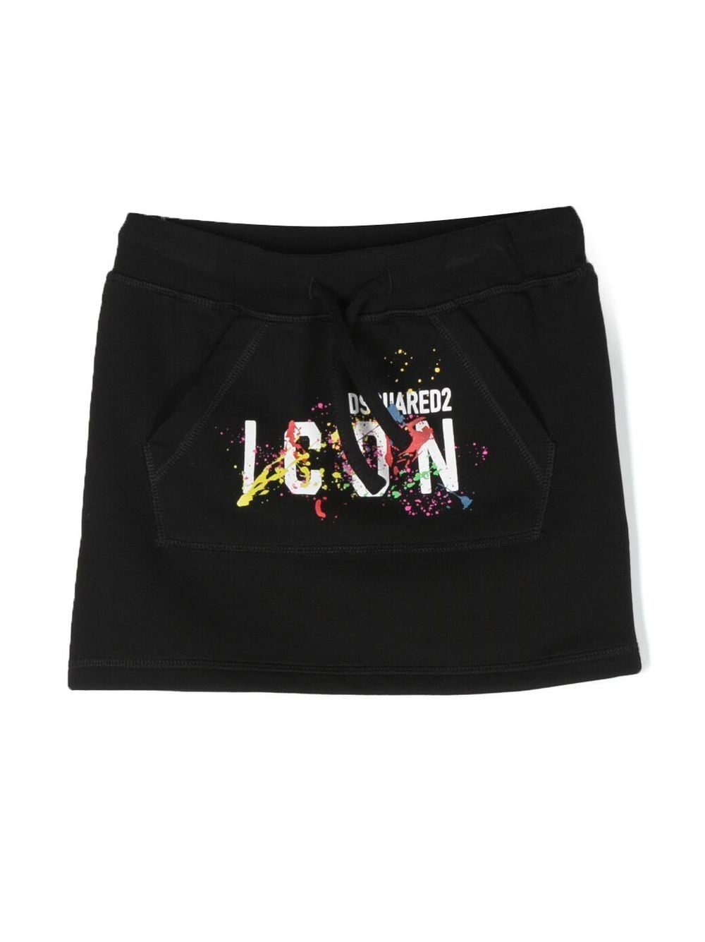 Dsquared2 Kids logo-print mini skirt - Black von Dsquared2 Kids