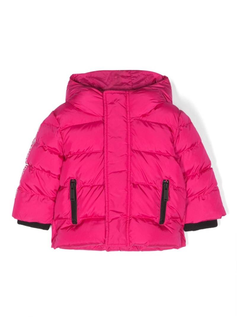 Dsquared2 Kids logo-print padded coat - Pink von Dsquared2 Kids