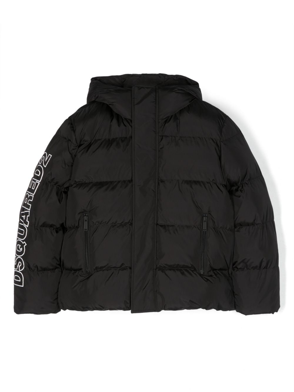 Dsquared2 Kids logo-print padded jacket - Black von Dsquared2 Kids