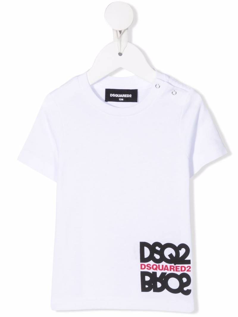 Dsquared2 Kids logo-print round-neck T-shirt - White von Dsquared2 Kids
