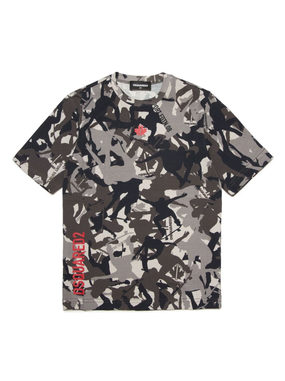 Dsquared2 Kids logo-print short-sleeve T-shirt - Grey von Dsquared2 Kids