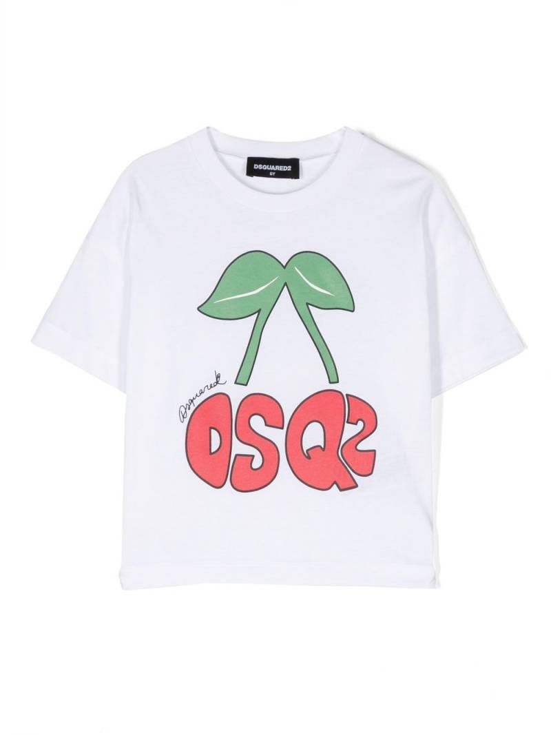 Dsquared2 Kids logo-print short-sleeved T-shirt - White von Dsquared2 Kids