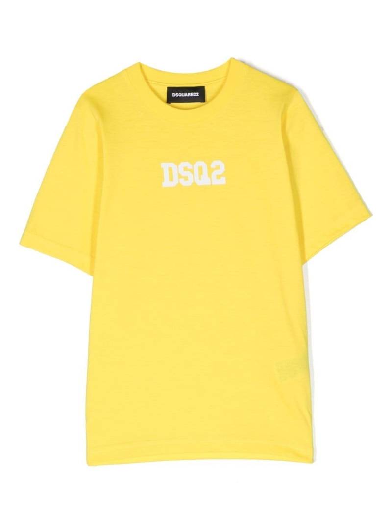 Dsquared2 Kids logo-print short-sleeved T-shirt - Yellow von Dsquared2 Kids